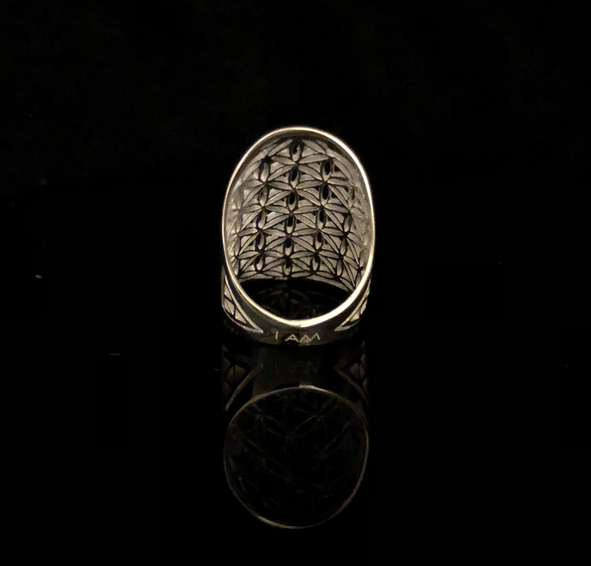 Flower of life Ring - Tall – Aura Merkabah